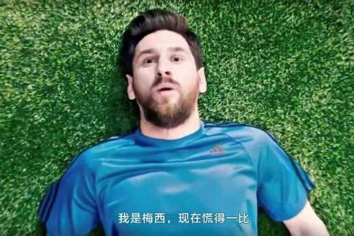 梅西回应慌得一批表情包称不慌，与姆巴佩分享蒙牛冠军秘密